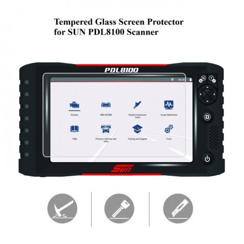 Tempered Glass Screen Protector for SUN PDL8100 Scan Tool